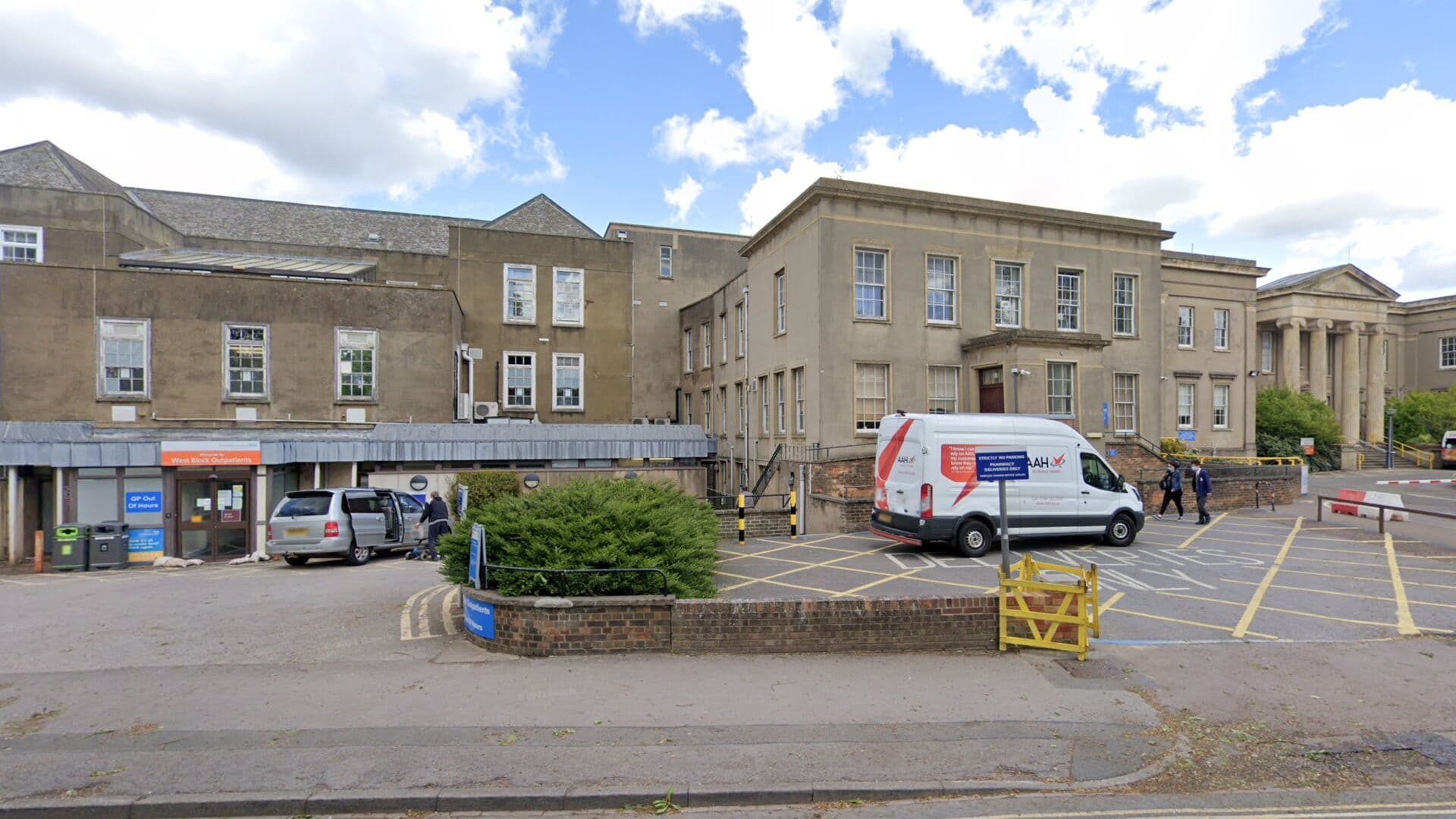 Cheltenham General Hospital A&E site overview, Cheltenham, Gloucestershire