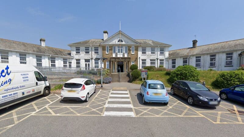 Main entrance of Falmouth Minor Injury Unit, Cornwall
