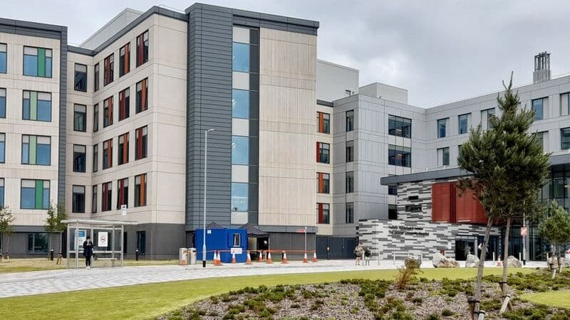 The Grange University Hospital exterior, Llanfrechfa, Cwmbran