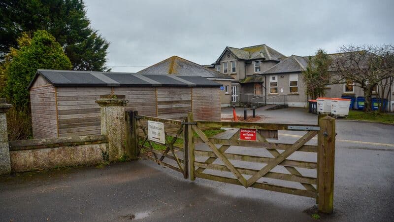 Main entrance of Helston Minor Injury Unit at Helston Community Hospital, Cornwall