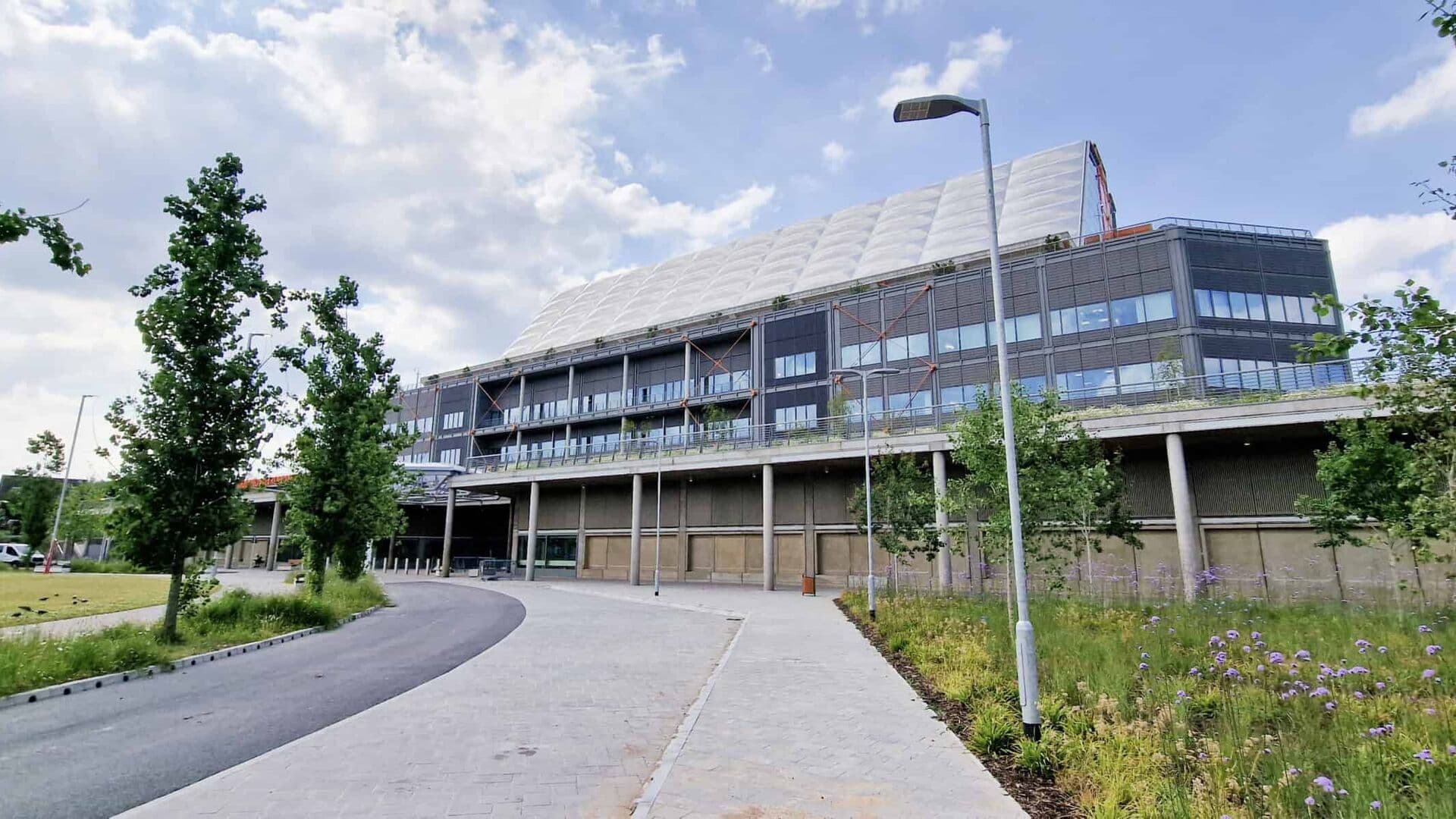 Exterior view of Midland Metropolitan University Hospital, Smethwick, West Midlands