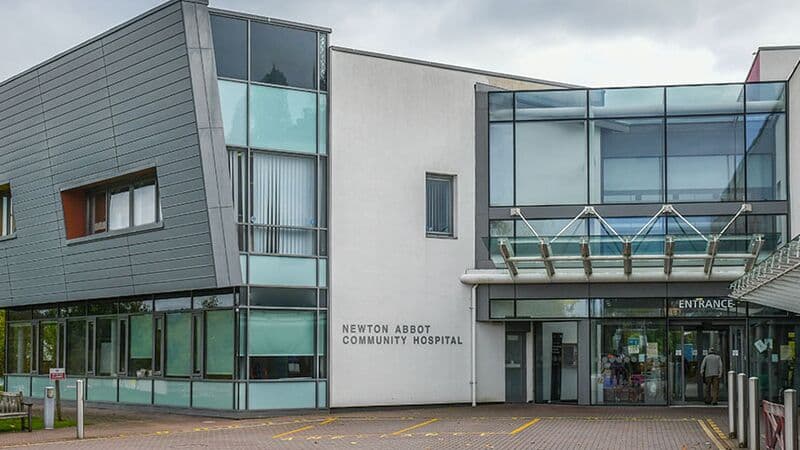 Newton Abbot Community Hospital UTC exterior, Devon