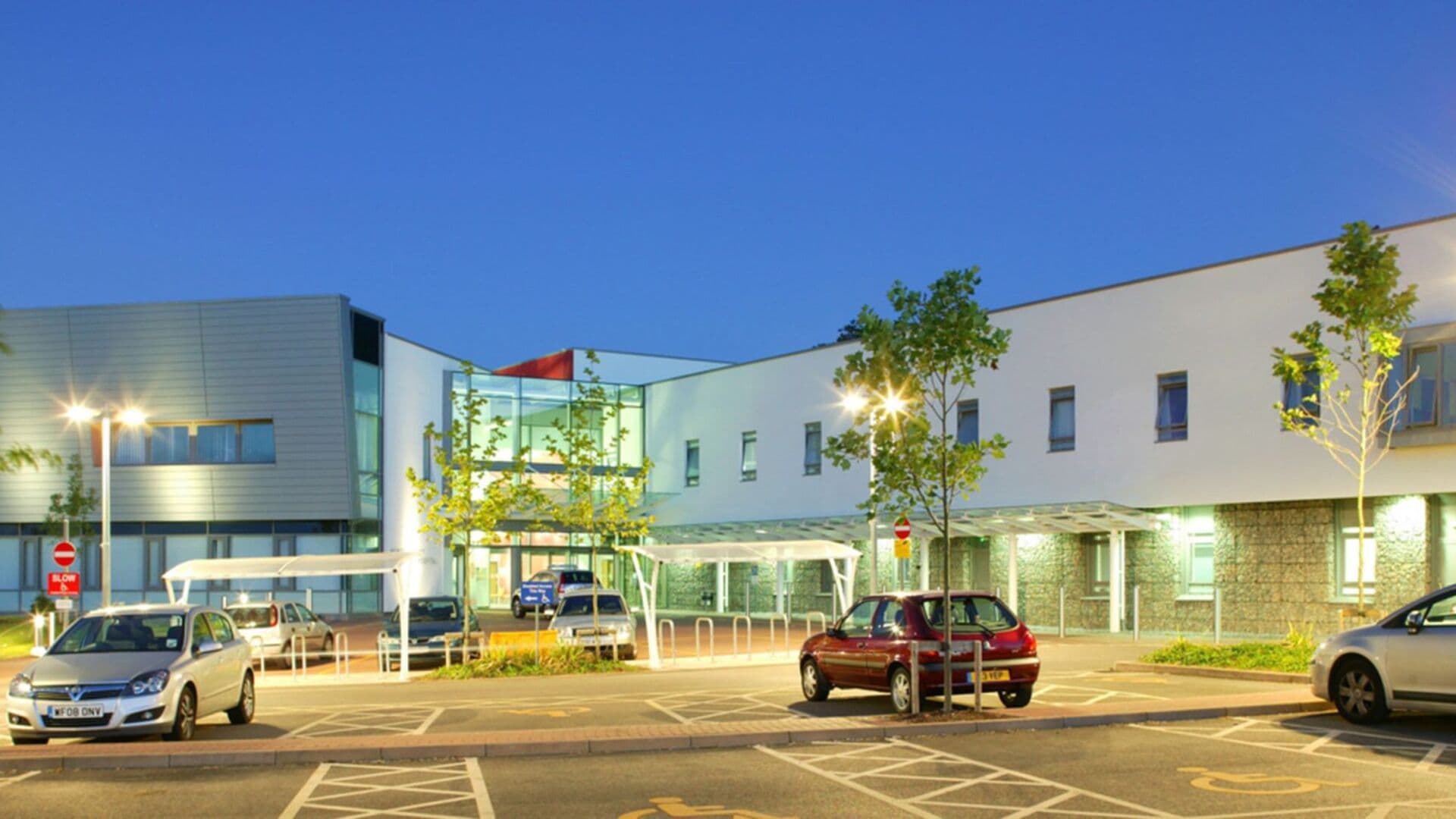Exterior of Newton Abbot Community Hospital Urgent Treatment Centre, Newton Abbot, Devon