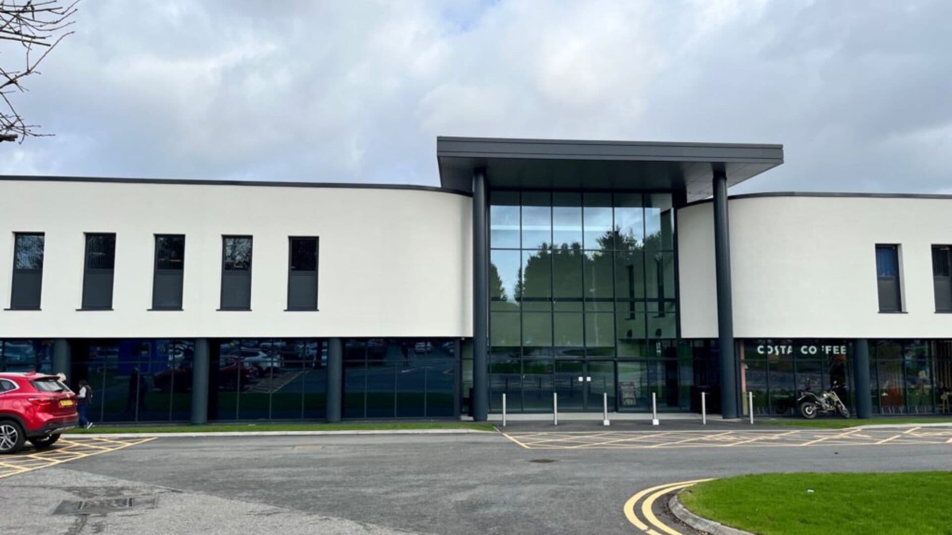 Main entrance of Princess Royal Hospital, Telford, Shropshire