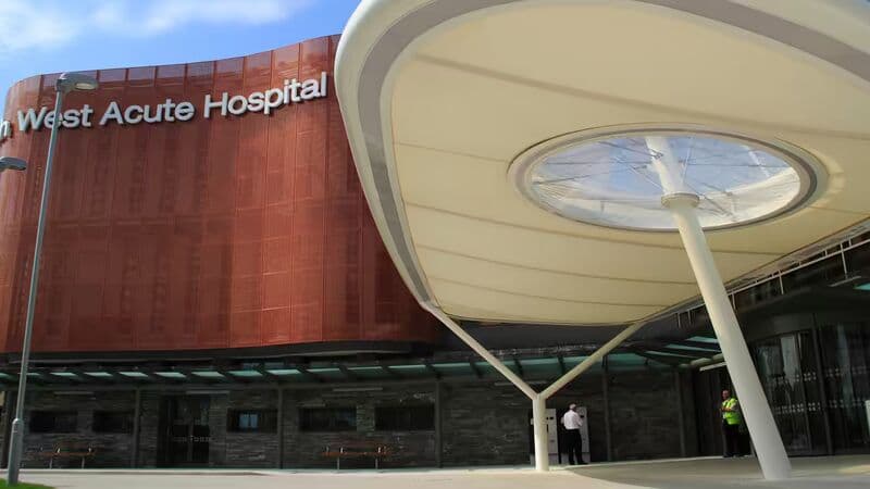 South West Acute Hospital exterior, Enniskillen