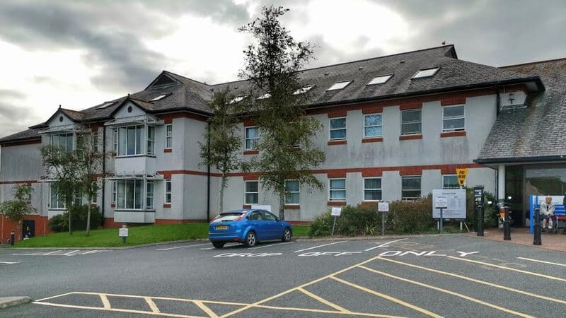 West Cornwall Hospital UTC entrance, Penzance