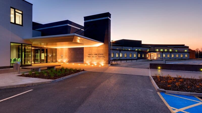 Ysbyty Cwm Cynon MIU entrance, Mountain Ash