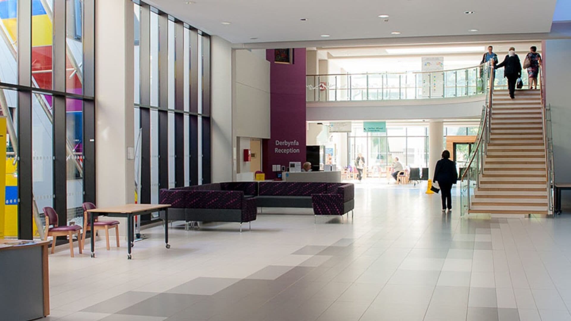 Reception interior of Ysbyty Cwm Cynon Minor Injuries Unit, Mountain Ash, Rhondda Cynon Taf