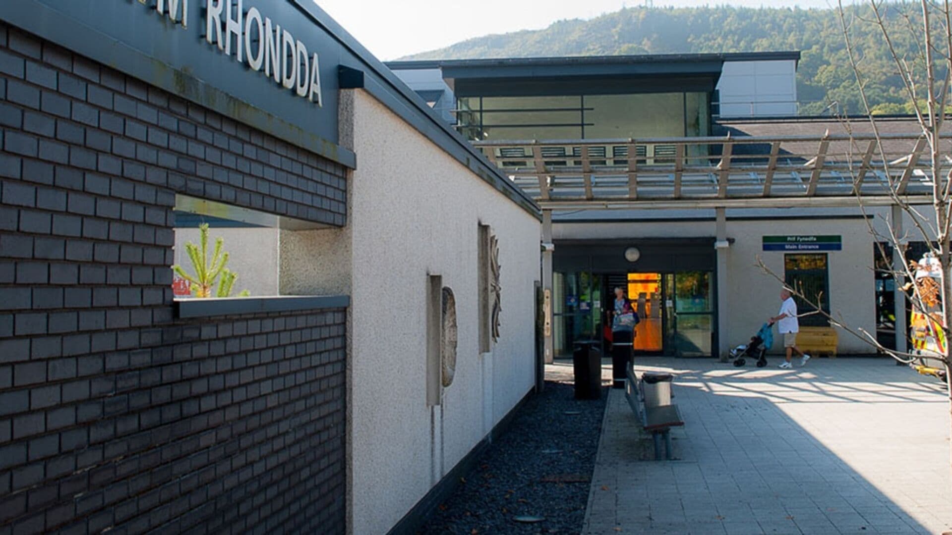 Exterior of Ysbyty Cwm Rhondda Minor Injuries Unit, Llwynypia, Rhondda Cynon Taf